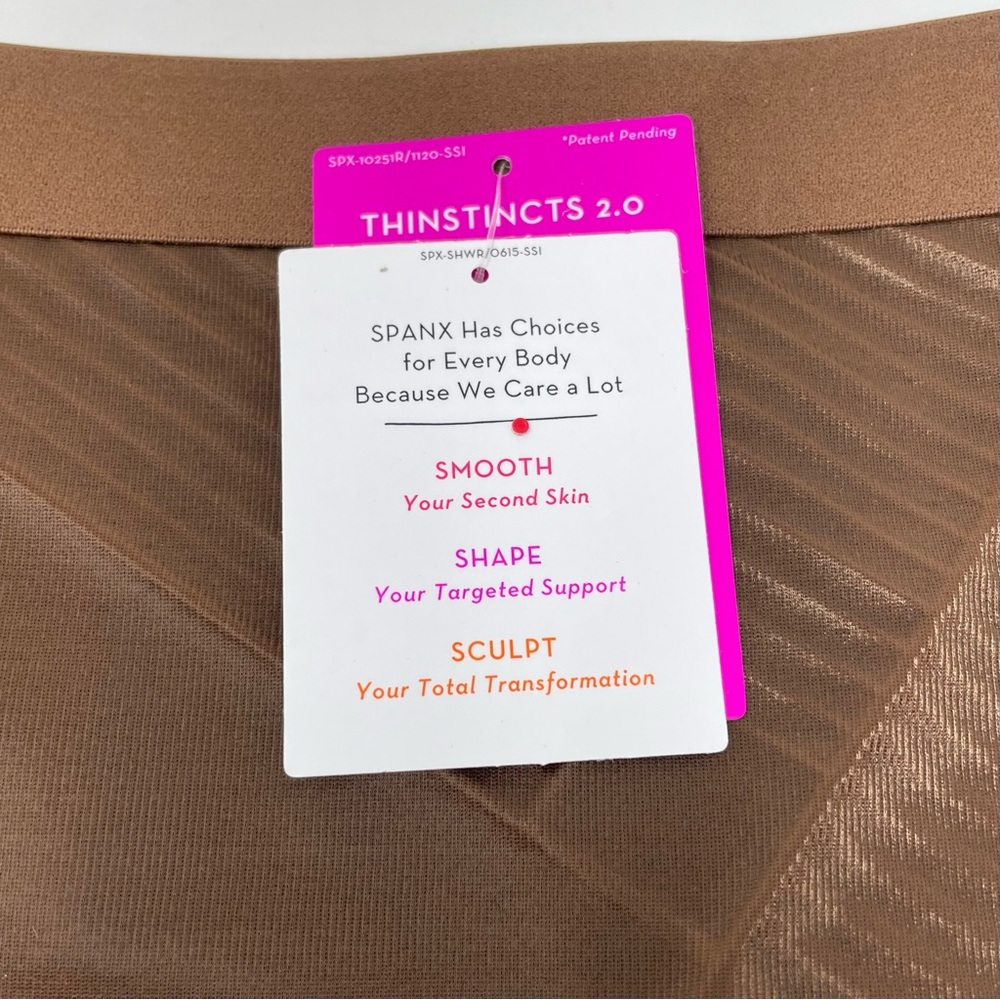 SPANX Thinstincts 2.0 High-Waist Shapewear Brief Panties Chestnut Brown size M - Picture 5 of 12